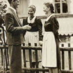 Meine Mutter, ihre Schwester Loisi und Bruder Franz (ehem. Pfarrer in Bruck)
