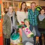 Eva, Heidrun, Keith, Gudrun und Elke (v.l.) bei der Eröffnung der Artbox