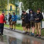 Die Passen beim Asphaltschießen